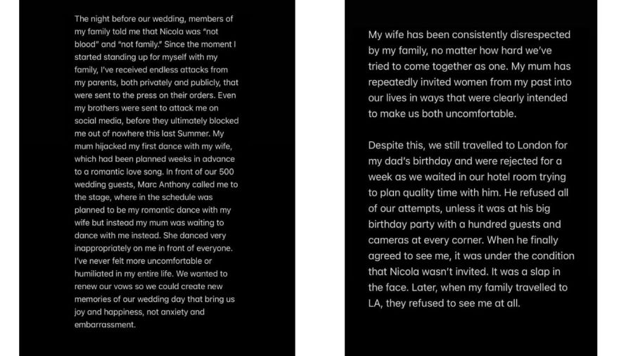 Brooklyn Beckham rompió el silencio