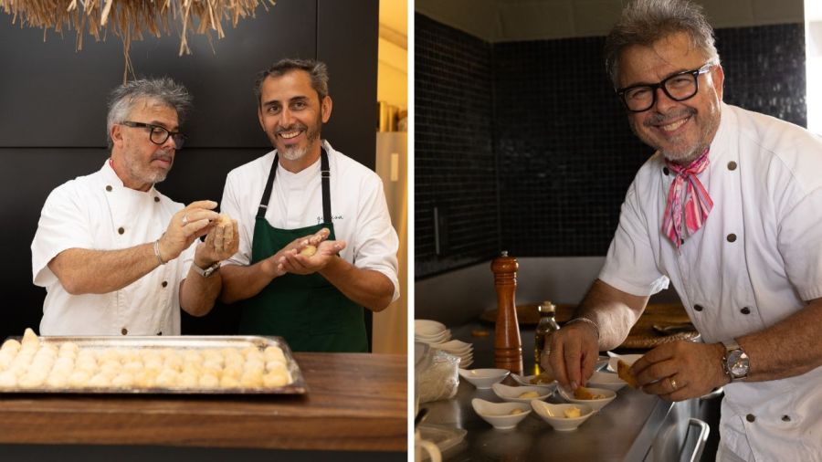 Donato de Santis, Maru Botana y Lucas Bustos