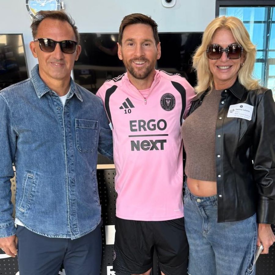 Las fotos del encuentro de Yanina Latorre y Lionel Messi en Miami