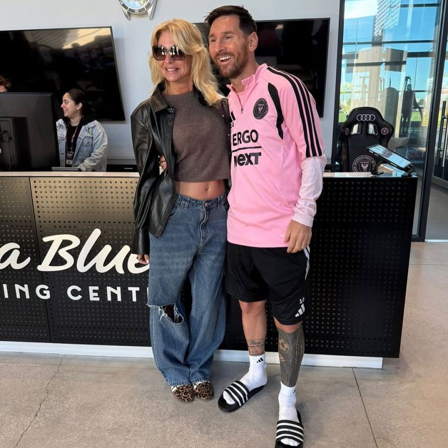 Las fotos del encuentro de Yanina Latorre y Lionel Messi en Miami