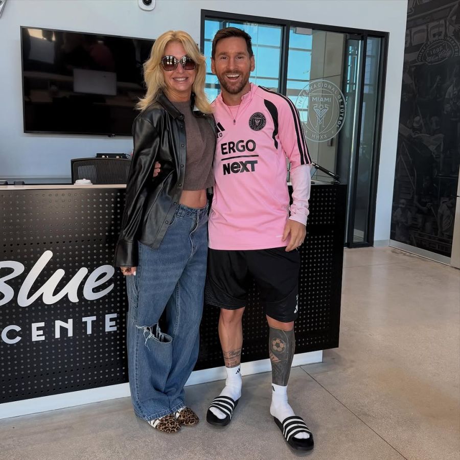Las fotos del encuentro de Yanina Latorre y Lionel Messi en Miami