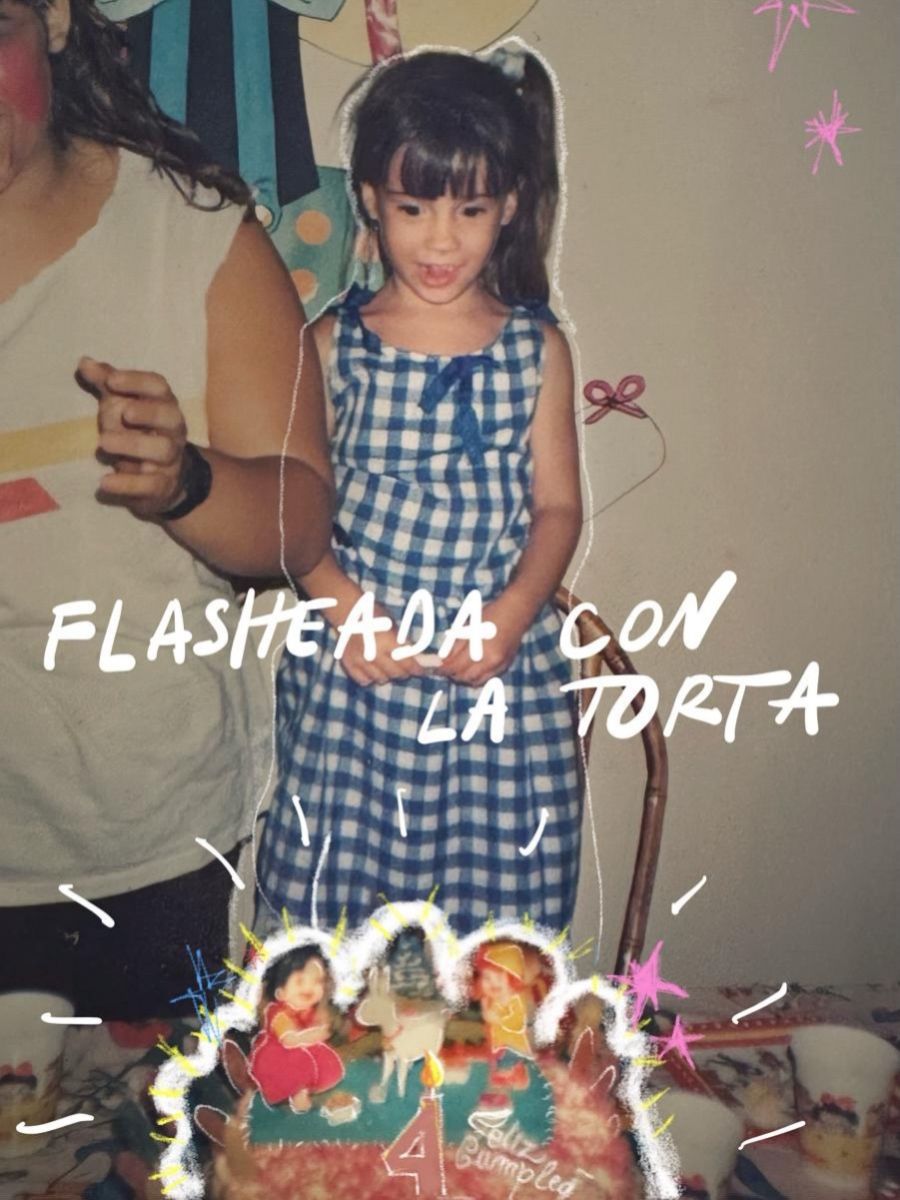 Celeste Cid de pequeña