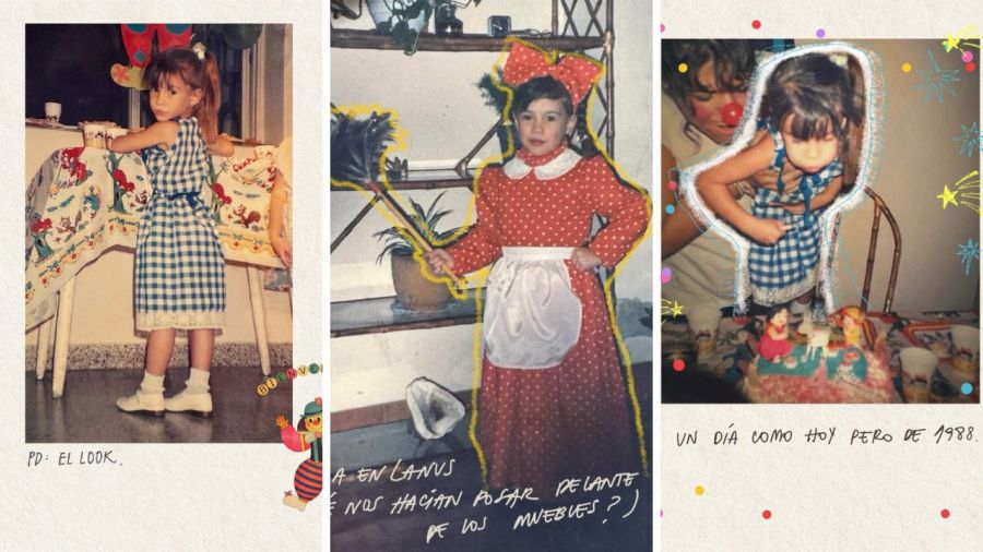 Celeste Cid de pequeña