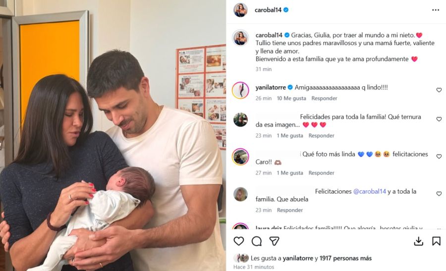Giovanni Simeone y Carolina Baldini