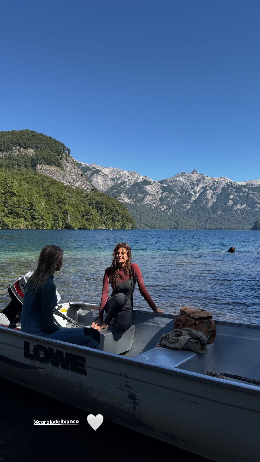 Juliana Awada en la Patagonia