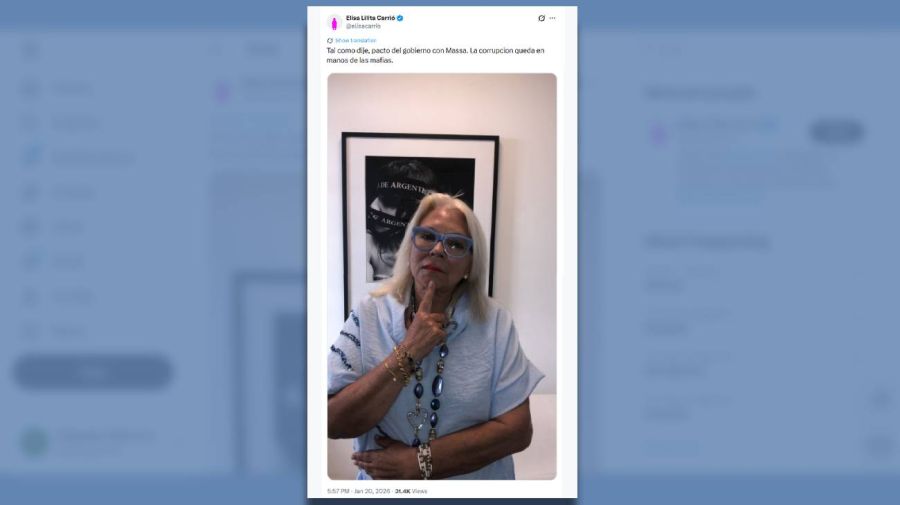 Posteo Lilita Carrió 20012026