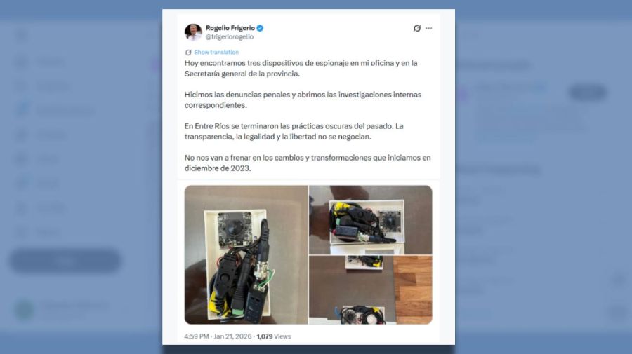 Posteo Rogelio Frigerio 21012026