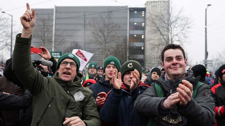 Protesta de agricultores Parlamento UE y Mercosur Francia 21012026