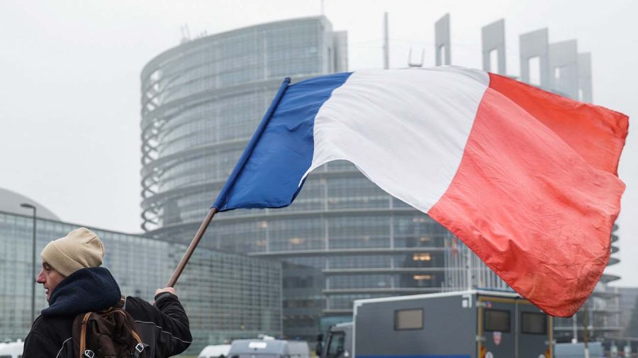Protesta de agricultores Parlamento UE y Mercosur Francia 21012026