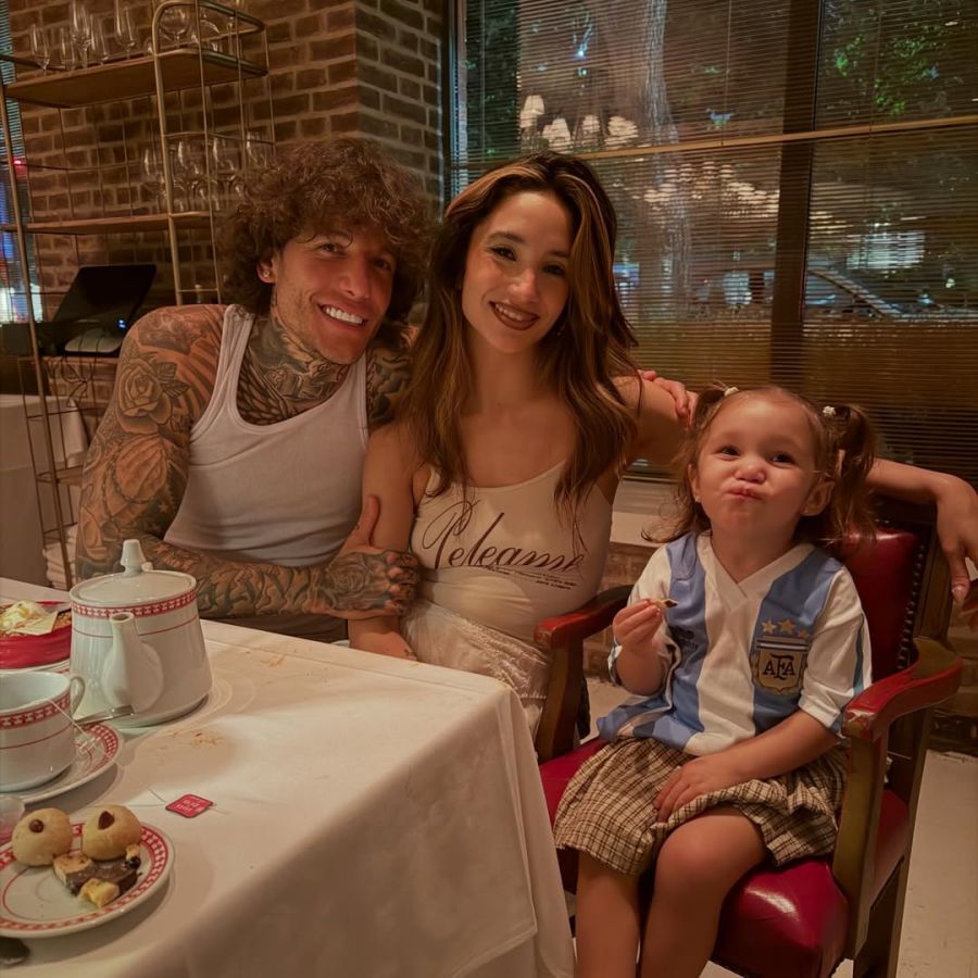 Alex Caniggia en familia