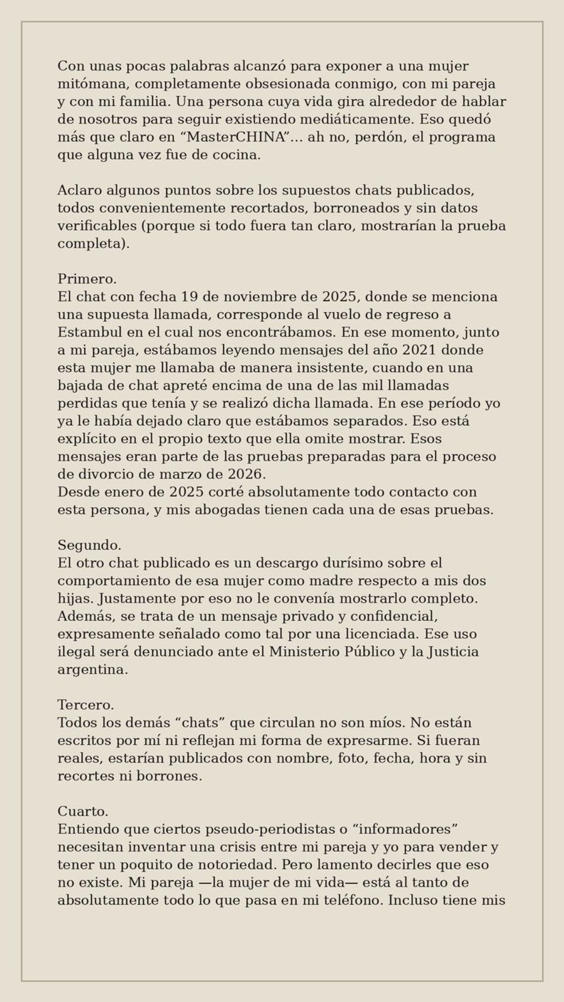 Descargo de Mauro Icardi