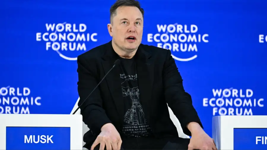 Elon Musk en Davos