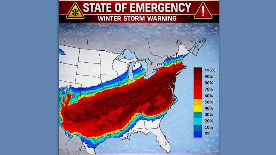 Alerta mientras la tormenta invernal extrema en Estados Unidos 23012026