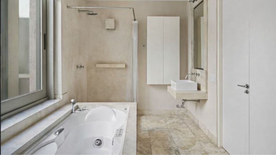 Baño de la casa de Pampita