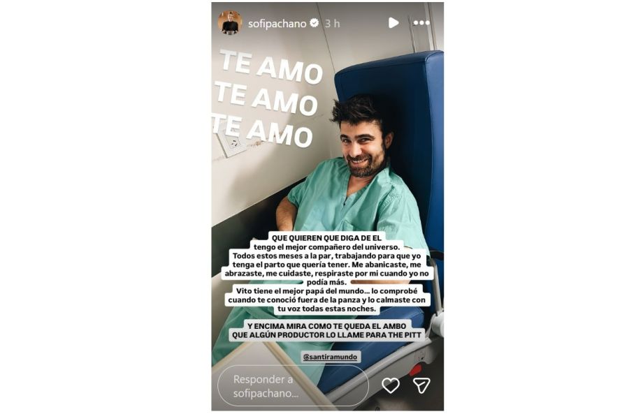 El mensaje de Sofía Pachano a su pareja Santiago Ramundo