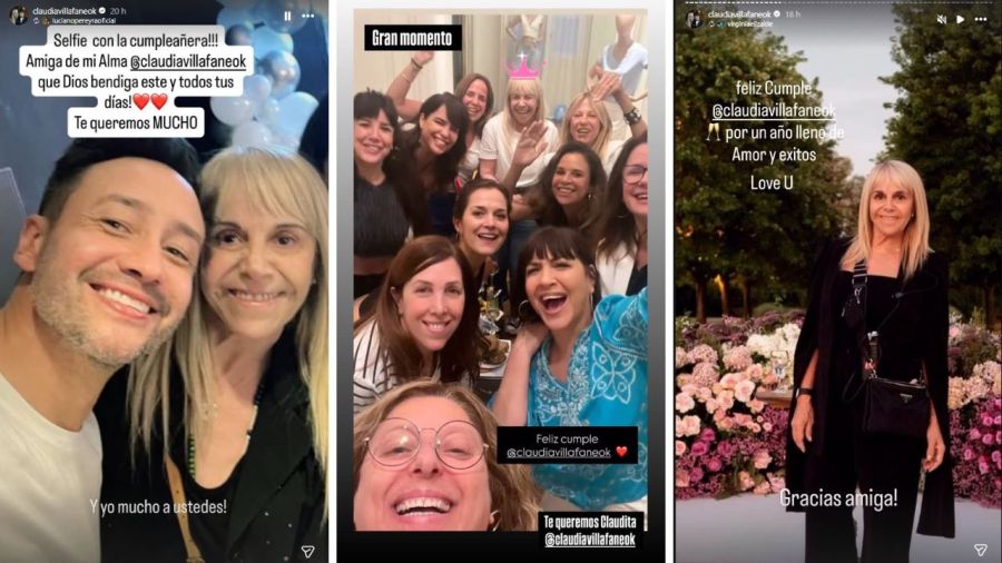 Los mensajes para Claudia Villafañe en el día de su cumpleaños