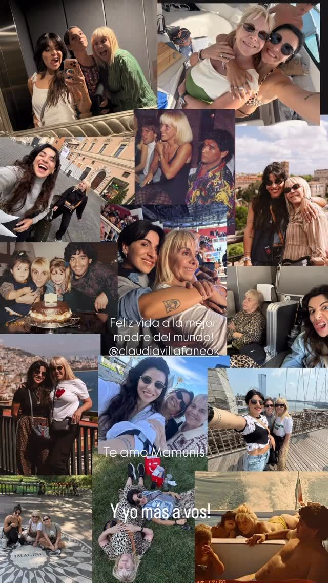 Los mensajes para Claudia Villafañe en el día de su cumpleaños