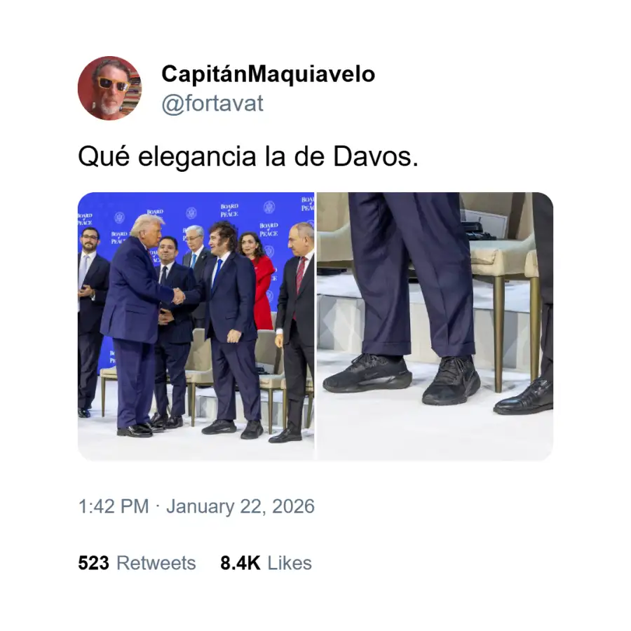 Memes sobre zapatillas de Milei 11