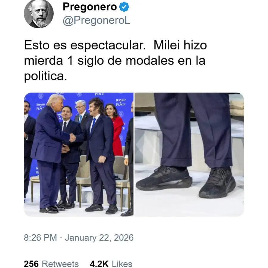 Memes sobre zapatillas de Milei 14