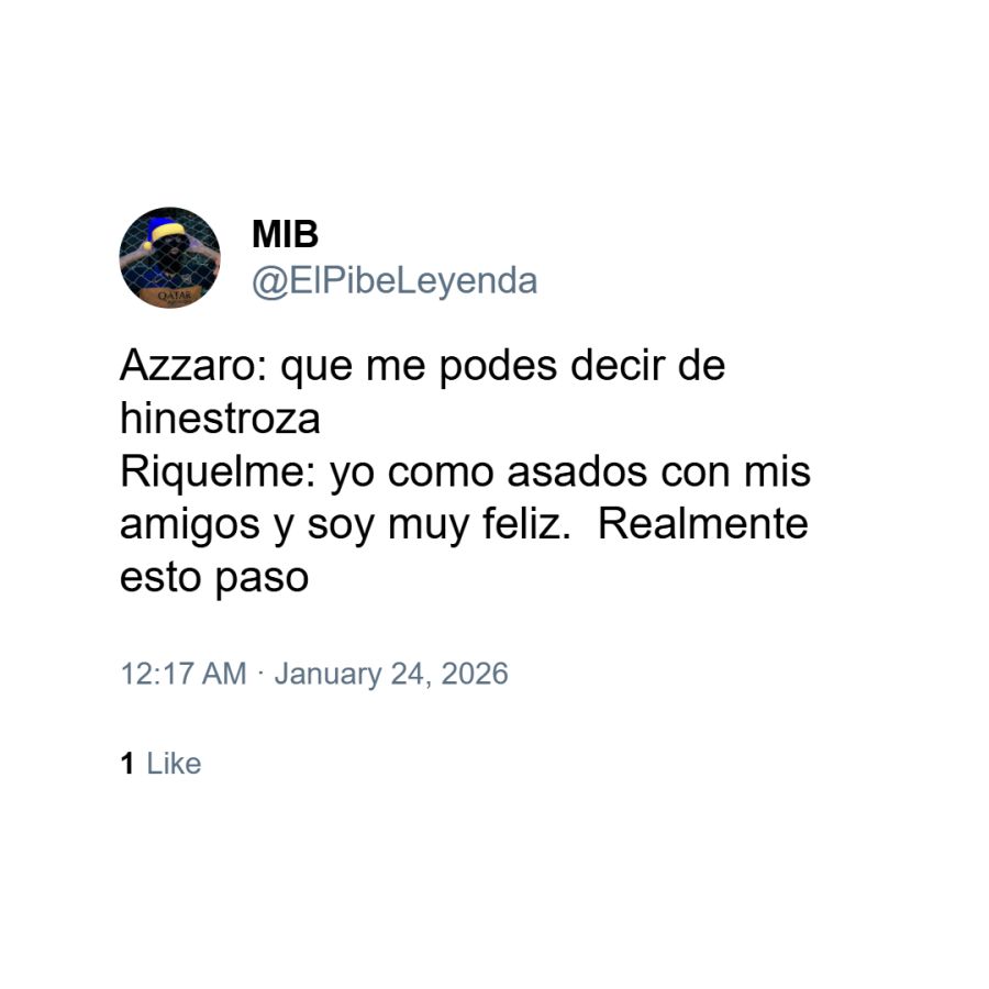 Memes sobre entrevista Azzaro a Riquelme 3