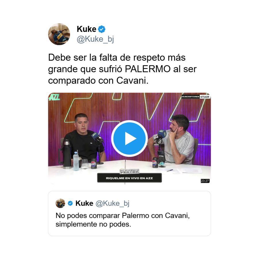 Memes sobre entrevista de Azzaro a Riquelme 7