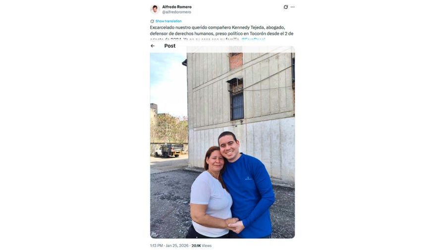 Liberaron a 80 presos políticos en Venezuela 25012026