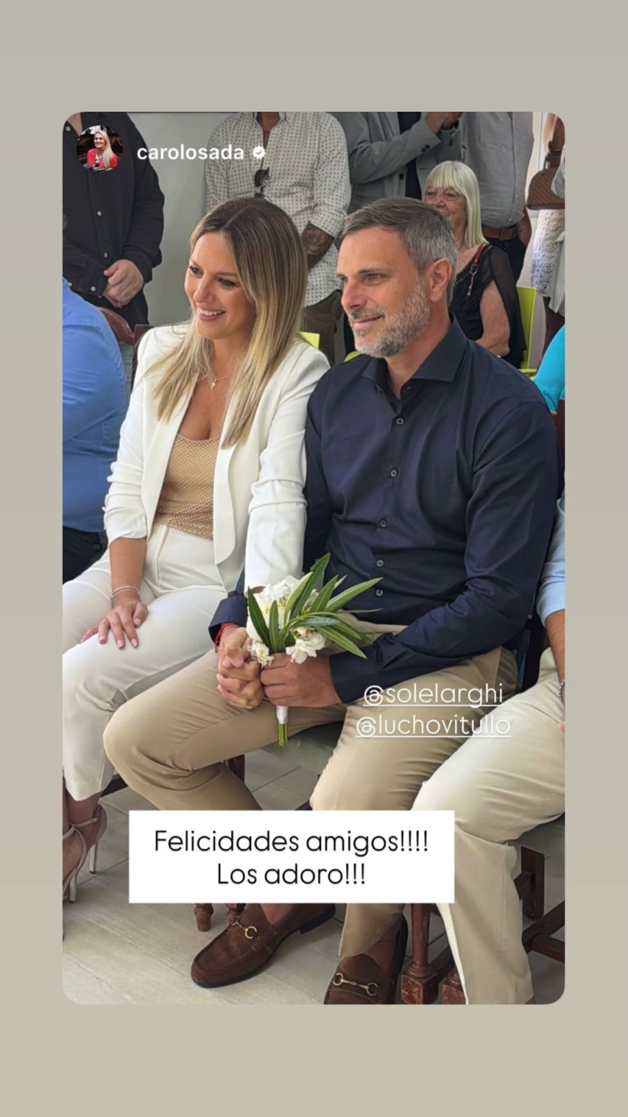 Se casaron Soledad Larghi y Luciano Vitullo