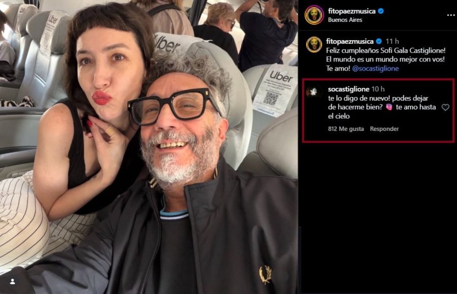 Sofía Gala y Fito Páez