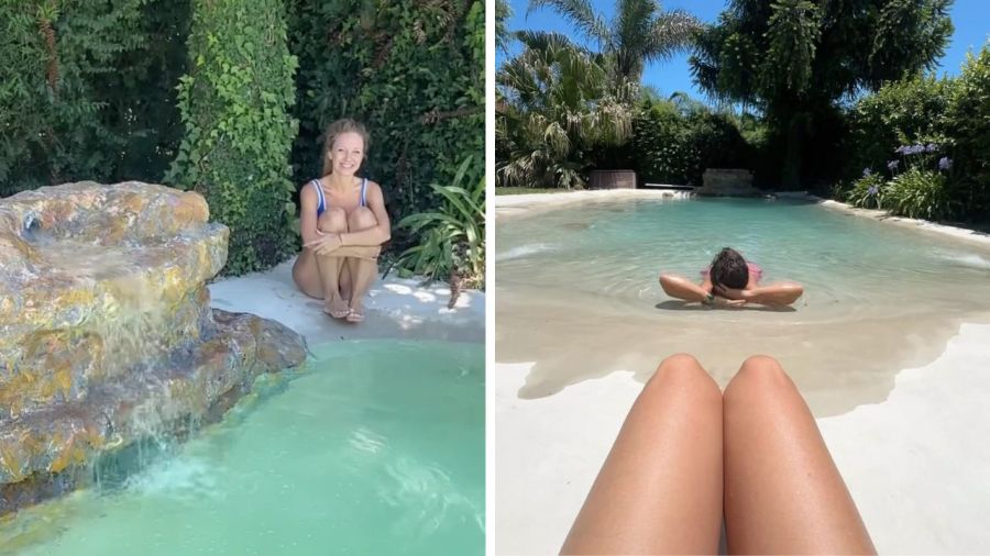 Pileta de casa de Rocío Pardo y Nicolás Cabré