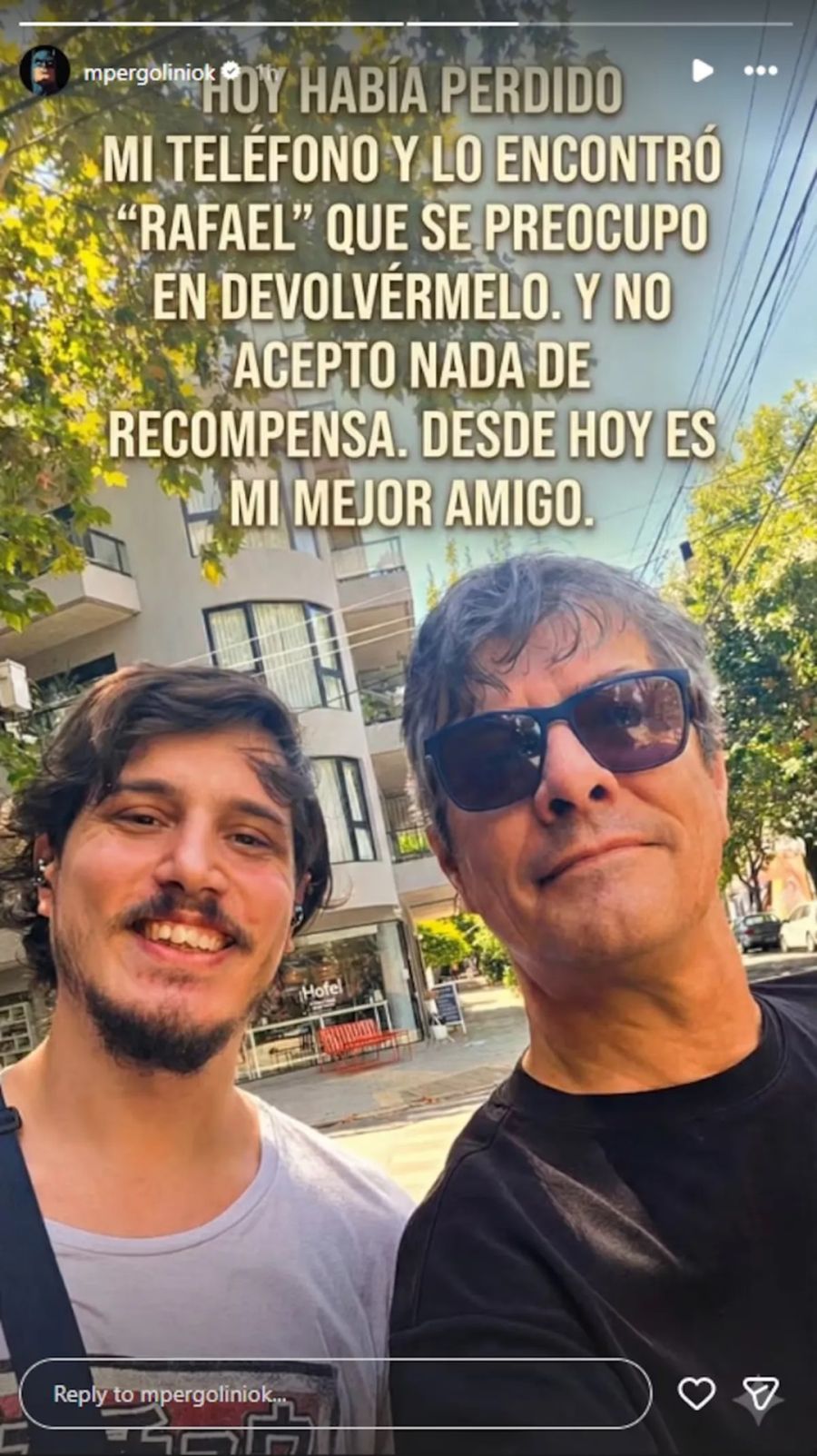 El joven que le devolvió celular a Mario Pergolini