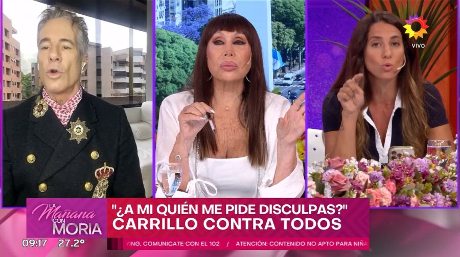 Fernando Carrillo, Moria Casán y Cinthia Fernández