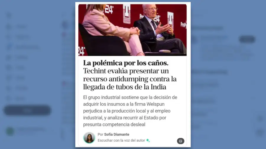 La polémica por los caños 27012026