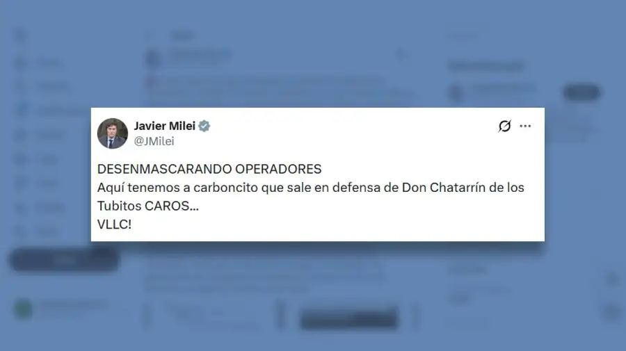 Posteo Javier Milei 27012026