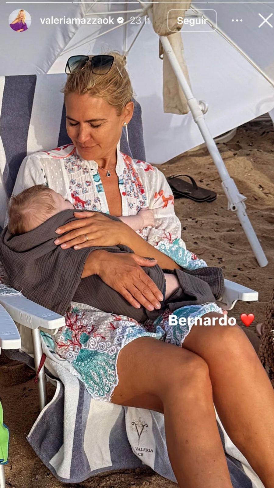 Valeria Mazza y Bernardo