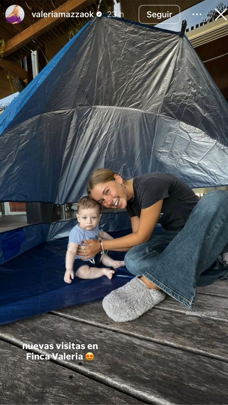 Valeria Mazza y Bernardo
