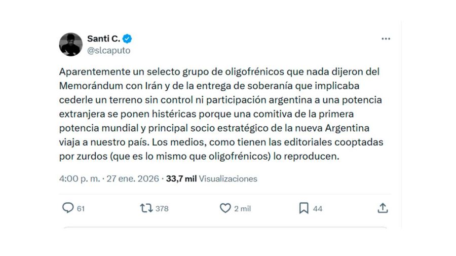 x Santiago Caputo 27012026