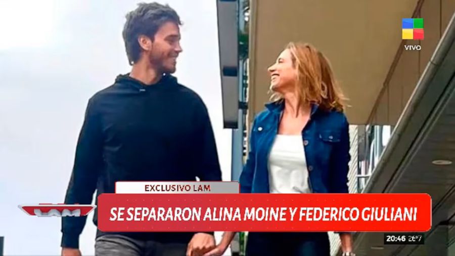 Alina Moine y Federico Giuliani