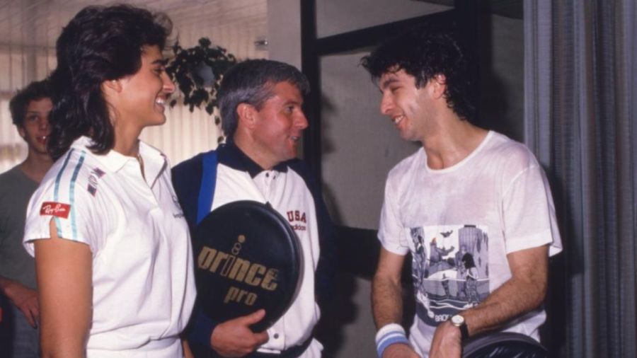 Gabriela Sabatini y Ricardo Darín