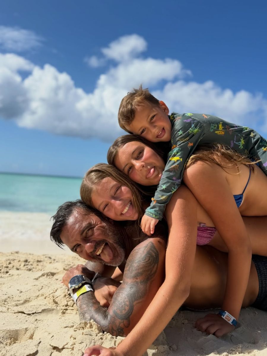 Las vacaciones familiares de Mica Viciconte y Fabián Cubero