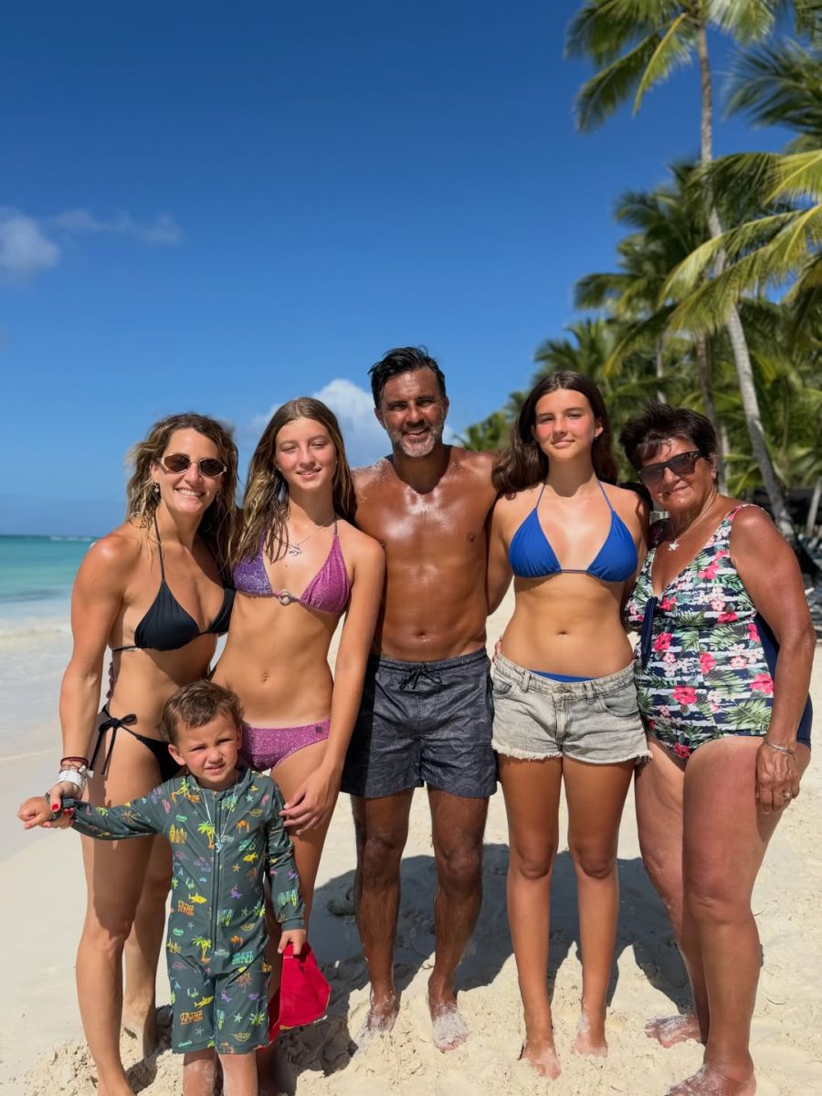 Las vacaciones familiares de Mica Viciconte y Fabián Cubero