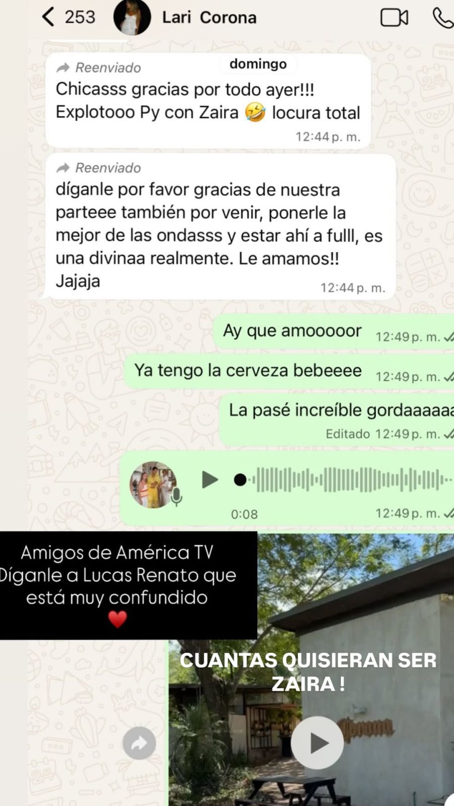 Nora Colosimo, Zaira Nara