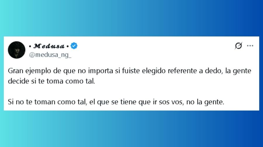 Tuit de Medusa contra Sebastián Pareja