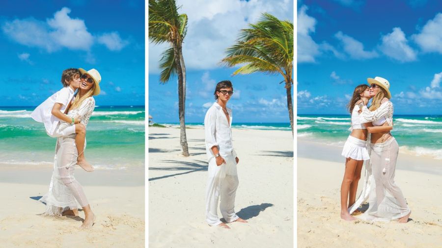 Panam, y sus hijos Luca, Sofía y Bautista