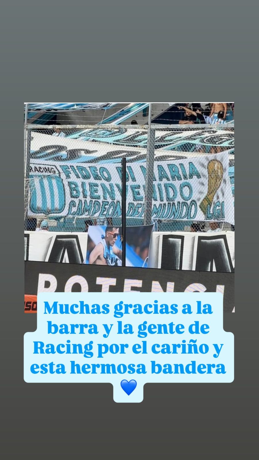 Publicación de Ángel Di María