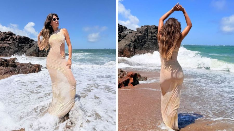 El look playero de Barby Franco