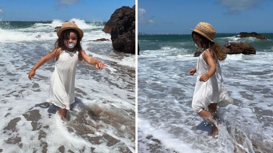 El look playero de Sarah Burlando