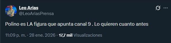 El Nueve quiere a Marcelo Polino