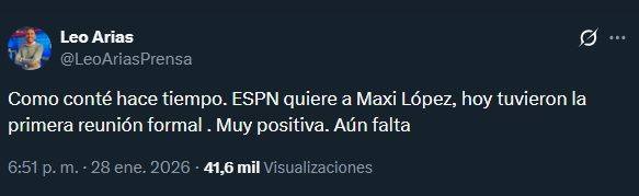 ESPN quiere a Maxi López