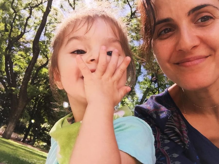 Julieta Díaz y su hija