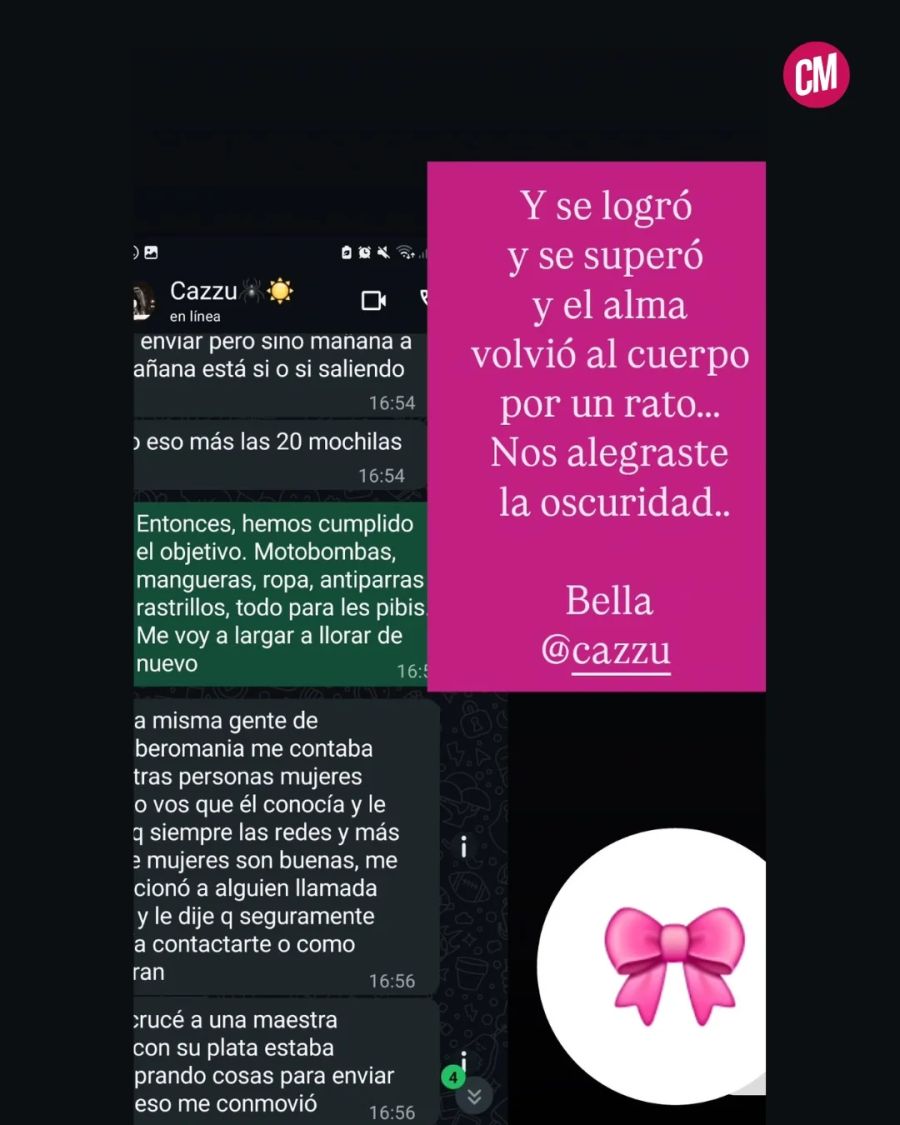 La ayuda de Cazzu con los incendios en la Patagonia